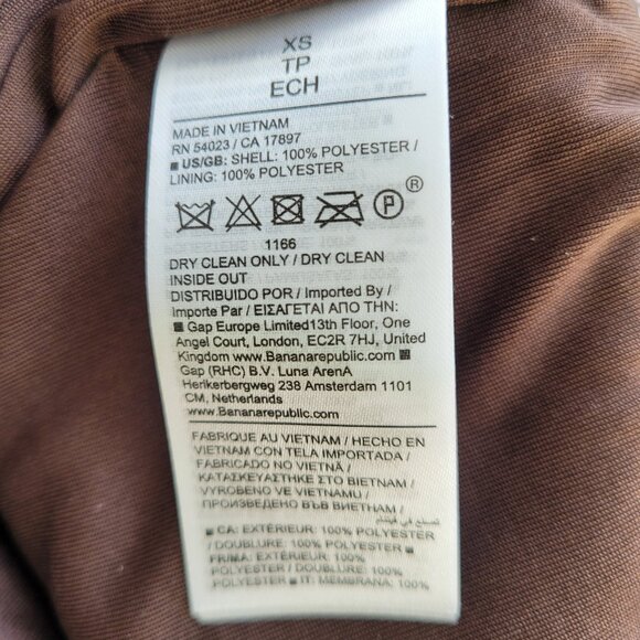 NWT Banana Republic Stretch-Sequin Mini Dress in Brown Size XS - Picture 8 of 8